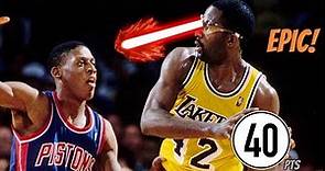 James Worthy 40 Full Game Highlights vs Pistons! (NBA Finals 1989) - EPIC!