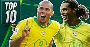 Top 10 Greatest Brazil Football Players Ever ft Ronaldinho, Ronaldo & Pele!
