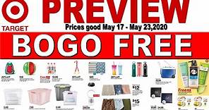 Target Sneak Peek Weekly Ad | Target Ad May 17,2020 | Target Bogo Free | Target One By One Ad