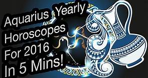 Aquarius Yearly Horoscope For 2016 | Prakash Astrologer