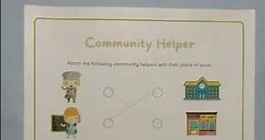 Community Helper worksheet