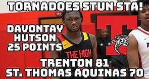 Trenton 81 St.Thomas Aquinas 70 | Boys Basketball Highlights | Davontay Hutson 25 points