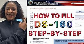 How to Fill the USA DS-160 Form for Visa Application 2024| Step-by-step Guide