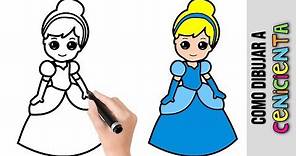 Como Dibujar La Cenicienta ★ Princesa De Disney ★ Dibujos Fáciles Para Dibujar Paso A Paso