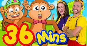 Five Little Monkeys and More! Kids Songs Collection Compilation | Bounce Patrol