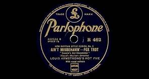 Louis Armstrong - Ain't Misbehavin' (1929) [Master Pressing]
