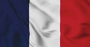 Flag of France waving animation/ 3D flag waving animation/ free 4k stock footage