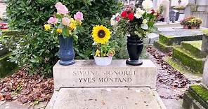 Tombe de Yves MONTAND et Simone SIGNORET cimetière du Père LACHAISE, Paris