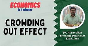 Crowding Out Effect || Economics in 4 minutes || Dr. Atman Shah || SXCA