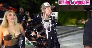 Tyga & His Girlfriend Camaryn Swanson Leave Marshmello's Birthday Party At Hyde In West Hollywood
