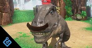 Stomping Around As A T. Rex In Exclusive Super Mario Odyssey Gameplay