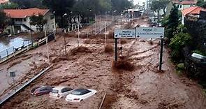 Capital of Portugal underwater now! Flooding in Lisbon turned streets into river