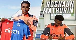 Roshaun Mathurin speaks after signing for Palace