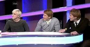 Oliver and James Phelps and Tom Felton on Live from Studio 5 2/12/09