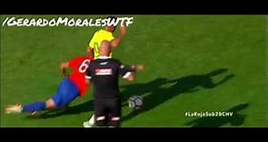 Ignacio Saavedra (Selección Chilena) tranca con la cabeza vs Brasil