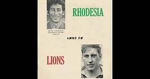 Rhodesia vs British Lions 1974 Rugby