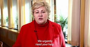 Erna Solberg - I support the #standUpForUkraine campaign...