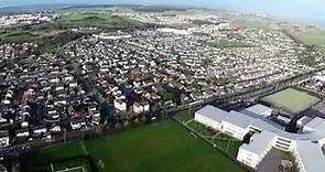 Portlethen, Aberdeenshire, Panoramic Aerial Footage.