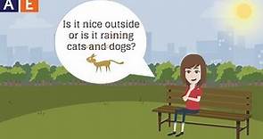 American English Idioms: Raining Cats and Dogs