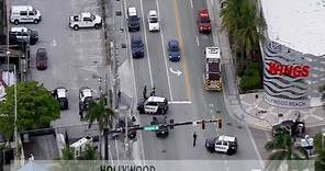 Hollywood Police respond to reports of a mass shooting