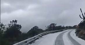 Cae nieve en carreteras de Caldas tras fuerte oleada de calor por el fenómeno de El Niño