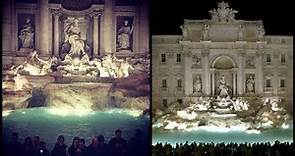 Trevi Fountain At Night Rome