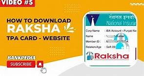 How to download Raksha TPA Card from Website | Punjab National Bank Employees | BANKPEDIA