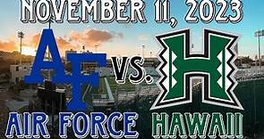 Live Highlights Air Force vs. Hawaii Football November 11, 2023