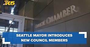 Seattle Mayor Harrell introduces five new city council members