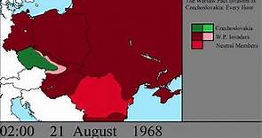 The Warsaw Pact Invasion of Czechoslovakia: Every Hour