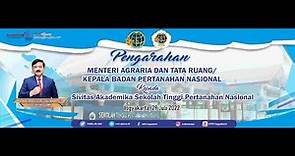 Kunjungan Kerja Menteri ATR/BPN di Sekolah Tinggi Pertanahan Nasional Yogyakarta