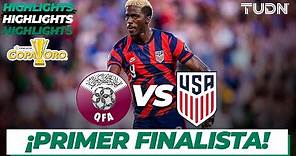 Resumen y goles | Qatar vs Estados Unidos | Copa Oro 2021 - Semifinal | TUDN