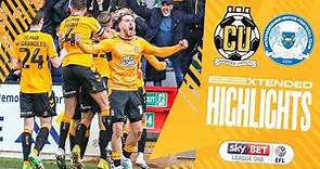 EXTENDED HIGHLIGHTS | Cambridge United 2-0 Peterborough United
