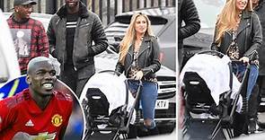 Paul Pogba’s gorgeous girlfriend Maria Salaues took newborn ‘Pogbaby’ to watch Man Utd’s clash with Southam