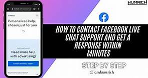 How To Contact Facebook Live Chat Support And Get A Response Within Minutes