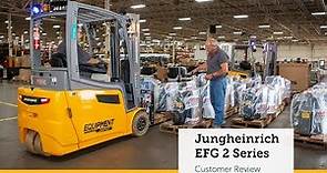 3-Wheel Electric Forklift - Jungheinrich® EFG 2 Series Customer Review