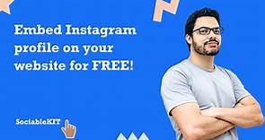 How to embed Instagram profile on your website for FREE?