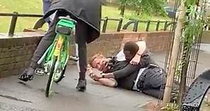 Shocking moment two police officers are attacked in Hackney, London