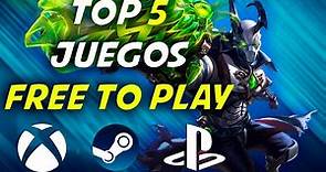 TOP 5 LOS MEJORES JUEGOS GRATIS | (FREE TO PLAY) | MULTIPLATAFORMA
