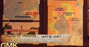 Law passed to divide Davao into 3 provinces | Today in History