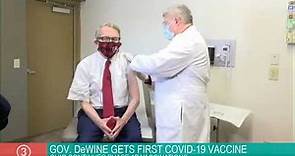 Ohio Gov. Mike DeWine receives his first COVID-19 vaccination