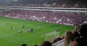 Best ever pitch invader - West Ham - Tottenham - fan invades pitch and takes unique free kick