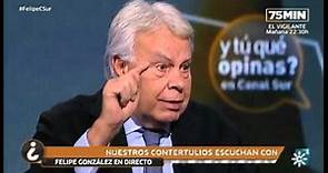Entrevista a Felipe González en Canal Sur Televisión