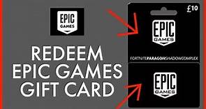 How To Redeem Epic Games Gift Card (2022) | Use Epic Games Gift Cards
