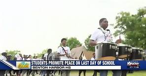 Benton Harbor students promote peace on last day of school