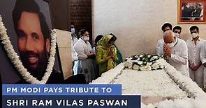 PM Modi pays tribute to Shri Ram Vilas Paswan