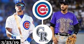 Chicago Cubs vs Colorado Rockies Highlights | March 23, 2019 | Spring Training