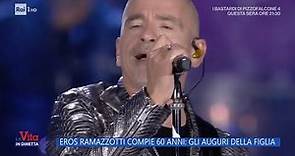Eros Ramazzotti compie 60 anni: gli auguri della figlia - La Vita in diretta - 30/10/2023