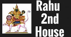 Rahu (North Node) in Second House (Rahu 2nd house)