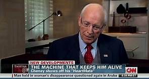 Cheney shows off his 'HeartMate'